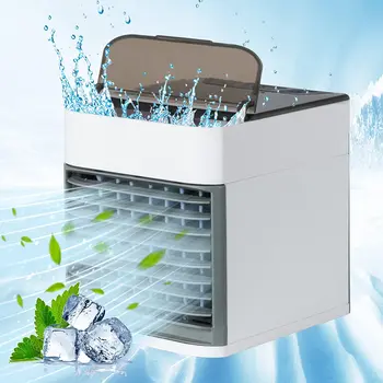 Преносим климатик, Мини-хладен въздух Преносим климатик за офис Fan охлаждане овлажнител електрически вентилатор за домашна употреба