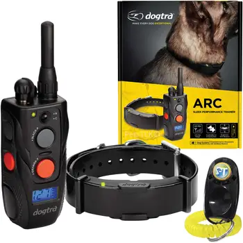 Тотална разпродажба с намаление за Dogtra ARC Дистанционно нашийник за дресура на кучета с възможност за разширяване на 3/4 миля, акумулаторна батерия треньор